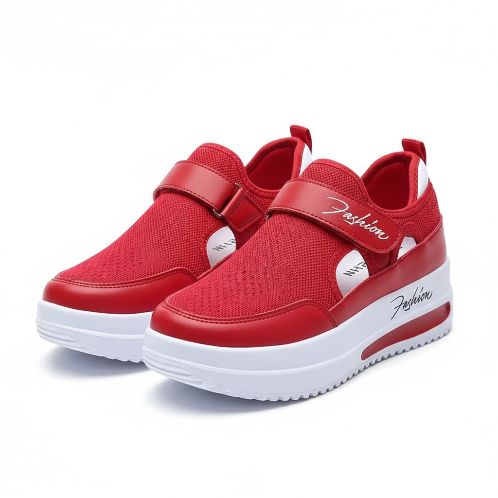 Baskets Rouges Femme